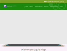 Tablet Screenshot of jagritiyoga.org